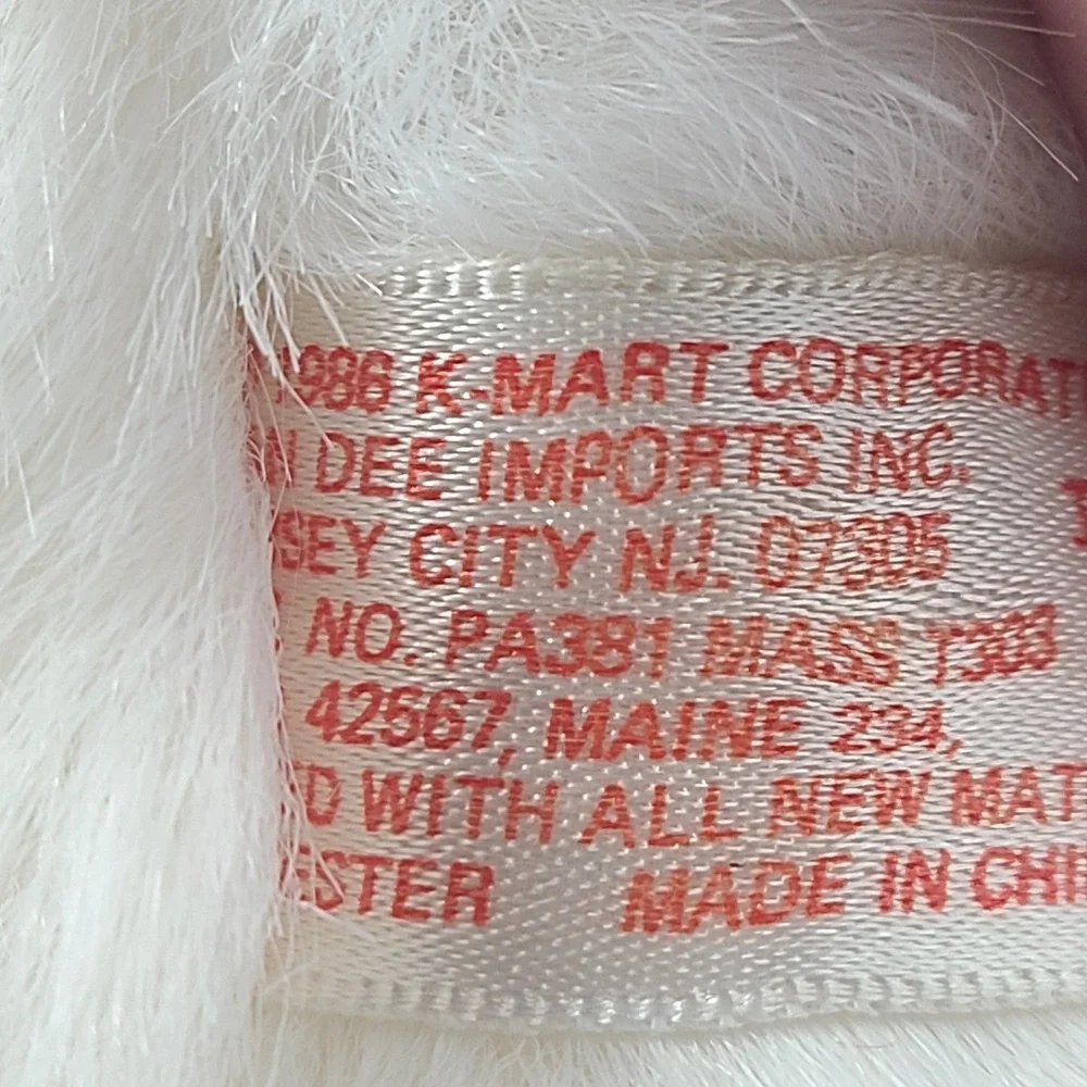 Vintage 1990 Kmart Dan Dee Santas Club Christmas Bear Stuffed‎ Animal Plush
